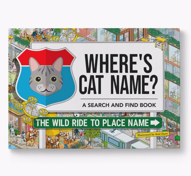Personalised Cat Book - Where's Your Cat - Wild Ride